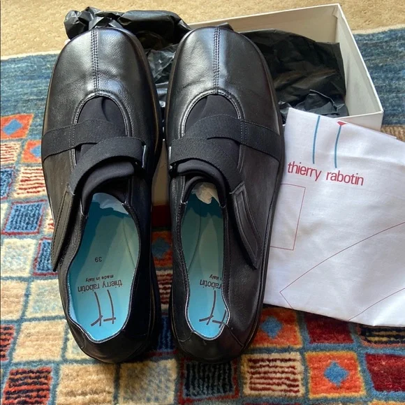 Thierry Rabotin Black Pebbled Leather Loafer Mens Sz. 12.5 Thierry Rabotin | Shoes | Thierry Rabotin Mens Size 43 2  main image 4